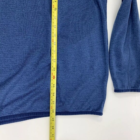 Vineyard Vines Mens Quarter Zip Pullover Grid Fleece Blue XL Polyester 1K2118 - Picture 15 of 16